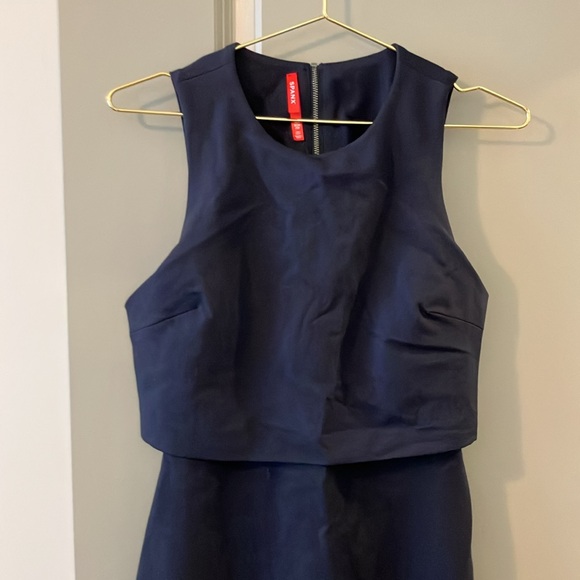 NWT Spanx Ponte Fitted Midi Dress Classic Navy Sz XS - Picture 4 of 9